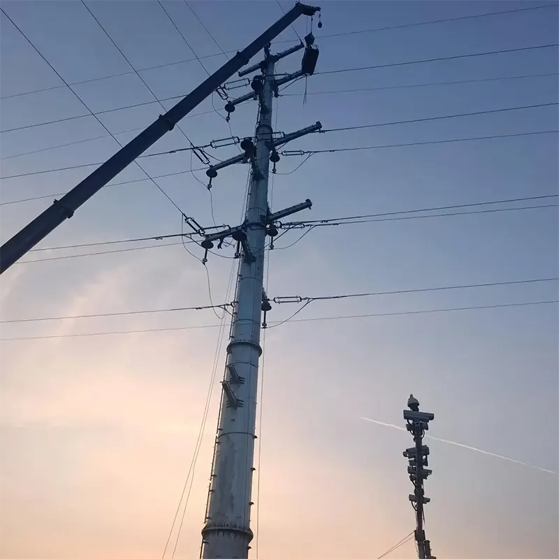 Torre de tubería de transmisión de energía de 220 kV