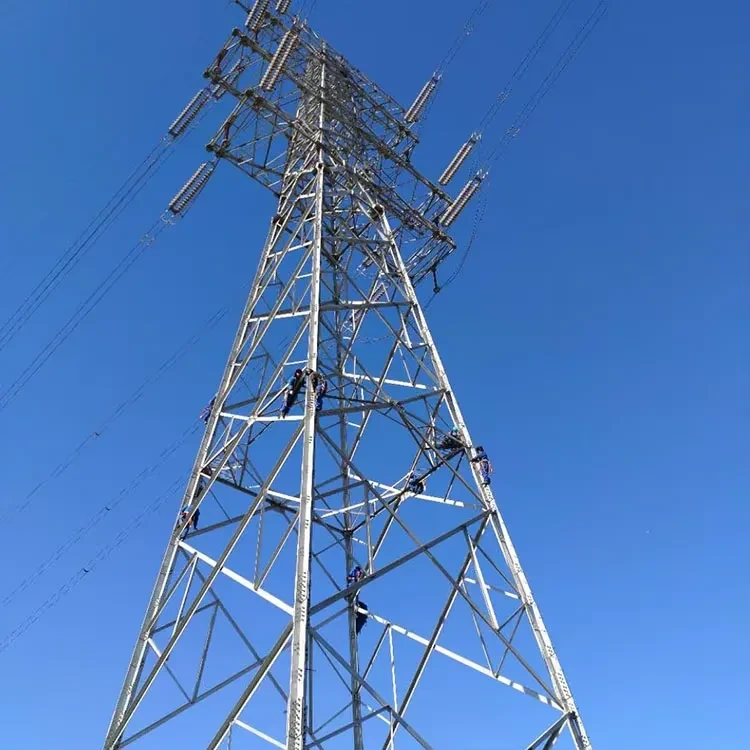 Torre de acero angular de 4 patas