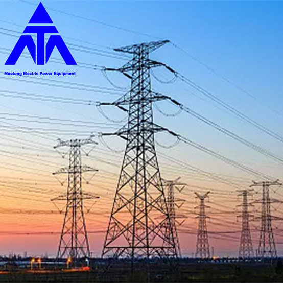 Línea de transmisión de la torre Q345 10KV 33KV de la energía eléctrica del hierro de Aangle