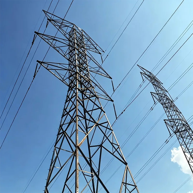 Torre de transmisión de acero de ángulo galvanizado