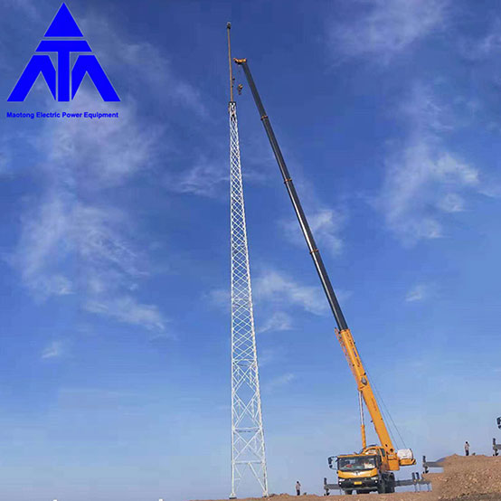 Torre de protección contra rayos Antena Ángulo de acero Torre de hierro