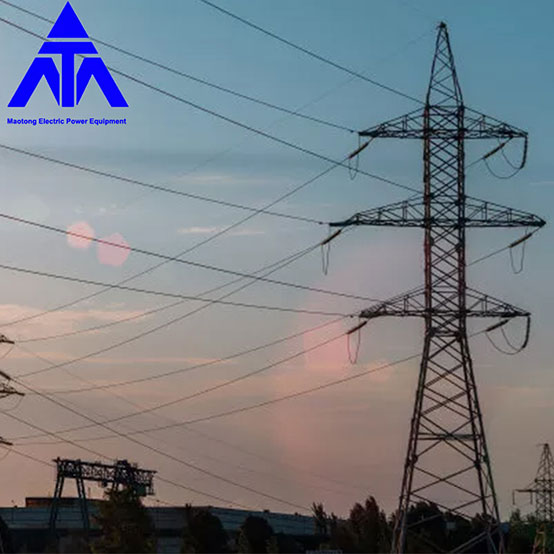 Torre de ángulo de línea eléctrica de transmisión 110kv 132kv 230kv